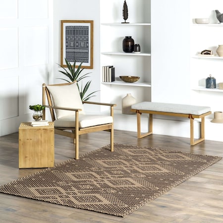 Nuloom Leith Geometric Cotton-Blend Area Rug 5ft x 8ft NIRV01A-508